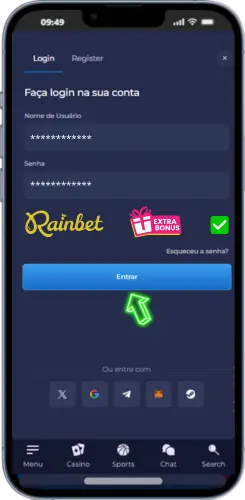 Rainbet como entrar