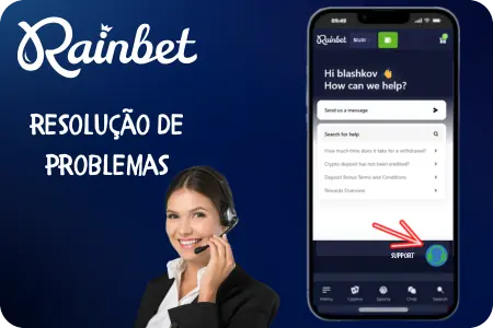 Suporte e resolução de problemas Rainbet Aplicação 
