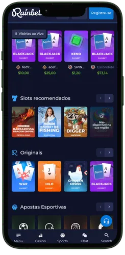 Rainbet app game