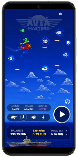 Avião com prémio e multiplicador elevado Aviamasters Rainbet