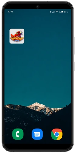 Ícone do Aviamasters Rainbet no ecrã do smartphone